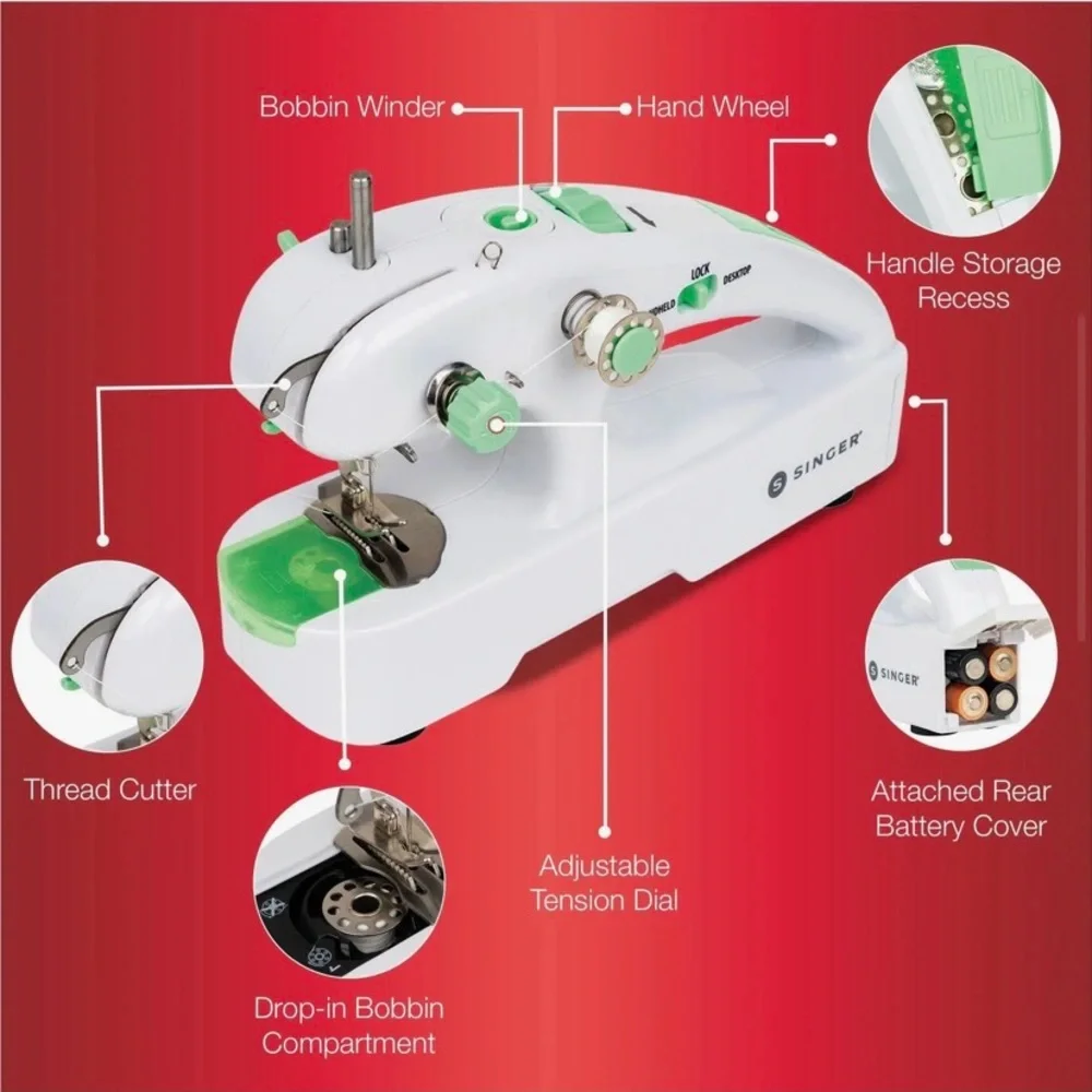 Singer Stitch Sew Quick + Portable Sewing Machine, battery operated, NEW in Box - Picture 5 of 11